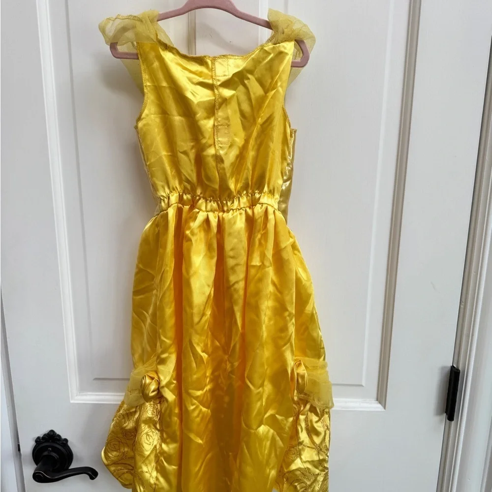 Disney Girls 4 - 6 Belle Beauty & the Beast Golden Princess Dress Up Costume